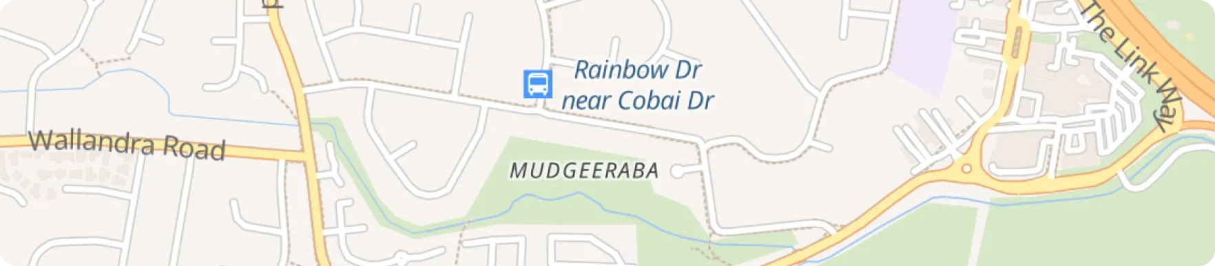 Wider map of the Mudgeeraba area around our office